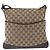 Borsa a Spalla GG Canvas Gucci Beige Argento 145857 Auth gh1844 - vista 2