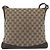 Borsa a Spalla GG Canvas Gucci Beige Argento 145857 Auth gh1844 - vista 3