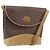 Gucci Borsa a Spalla Micro GG Supreme PVC Marrone Oro Auth ki6524 D'oro