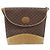 Gucci Borsa a Spalla Micro GG Supreme PVC Marrone Oro Auth ki6524 D'oro - vista 2