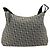 Borsa a spalla in tela Trotter Christian Dior blu navy argento Auth gh1756 - vista 2