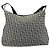 Borsa a spalla in tela Trotter Christian Dior blu navy argento Auth gh1756 - vista 3