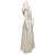 Abito maxi a camicia a righe metalliche Dejeuner in avorio di Adam Lippes Beige - vista 2