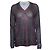 Prada, pink und grün bedruckter V-Ausschnitt-Pullover