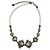 Collana in corda bianca Lanvin con decorazioni in cristallo Bianco