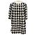 Edward Achour Black / Silver Collarless Houndstooth Coat with Gold Buttons Multiple colors