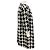 Edward Achour Black / Silver Collarless Houndstooth Coat with Gold Buttons Multiple colors - view 2