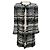 Abrigo de tweed negro / blanco con flecos Edward Achour y botones dorados