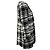 Abrigo de tweed negro / blanco con flecos Edward Achour y botones dorados - vista 2