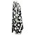 Abito da cocktail in jacquard floreale nero / argento di Lela Rose - vista 2