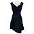 Vestido de cóctel de brocado floral acolchado negro de Simone Rocha - vista 3