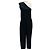 Stella Mc Cartney Mono negro de un hombro con relieve de serpiente de Stella McCartney