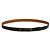 Constance Cinturón Ajustable de Cuero Negro Hermès 24 mm T95 38