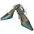 Saltos Giuseppe Zanotti Design para Vicini vintage dos anos 90 Turquesa