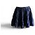 Mini gonna "Petra-Heavy" Joseph 36 Satin di Seta Blu Notte Blu scuro