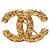 Timeless Spilla Vintage Lava Coco Mark di Chanel D'oro