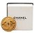 Vintage Medaillon runde Brosche Coco Mark von Chanel Golden - Ansicht 4