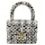 Mini borsa a mano Chanel Coco Mark Nero Bianco