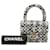Mini borsa a mano Chanel Coco Mark Nero Bianco - vista 7