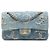 Borsa a Spalla Chanel Matelassé Coco Mark Blu D'oro