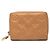 Louis Vuitton Monogram Prägung Portefeuille Lou Bifold Geldbörse Braun Kamel