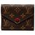 Cartera Tri-fold Victorine Monogram de Louis Vuitton Castaño Fucsia