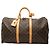 Louis Vuitton Monogram Keepall 50 Boston Bag Brown