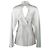 Max Mara Graue Seidenblazerjacke Silber - Ansicht 2