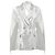 Max Mara Graue Seidenblazerjacke Silber - Ansicht 7