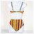 Costume da bagno 2 pezzi Christian Dior Vintage Multicolore Arancione - vista 2