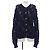 Timeless Chanel Strickjacke Marineblau Baumwolle