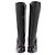 Saint Laurent Botas altas de couro preto com detalhes em ouro - vista 4