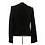 Dolce & Gabbana Schwarzer Blazer mit Leopardenfutter aus Leinen - Ansicht 2