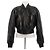 Phoebe Philo Bomber de cuero negro