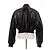 Phoebe Philo Bomber de cuero negro - vista 2