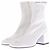 Courreges Botines blancas de cuero "Reedición" Blanco