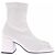 Courreges Botines blancas de cuero "Reedición" Blanco - vista 2