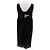 Vestido corto de seda negro Courreges - vista 2