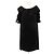 Louis Vuitton Vestido corto negro de seda