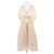 Christopher Kane Vestido creme de lã e seda Bege