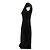 Prada Schwarzes Slim Fit Kleid - Ansicht 4