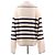 Autre Marque Streifenpullover aus Kaschmir und Wolle Beige - Ansicht 2
