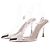 Gianvito Rossi Slingback con tacco argento plexiglass 38