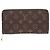 Cartera Zippy Monogram Louis Vuitton Castaño