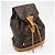 Louis Vuitton Monogram Mini Montsouris Rucksack Braun - Ansicht 2