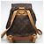 Louis Vuitton Monogram Mini Montsouris Rucksack Braun - Ansicht 3