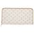 Louis Vuitton Monogram Mini Zippy Geldbörse Weiß Beige