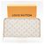Louis Vuitton Monogram Mini Zippy Geldbörse Weiß Beige - Ansicht 2