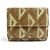 Billetera de cuero marrón para hombre Christian Dior Castaño