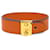 Bracelet en cuir Sac Adepeche d'Hermès Orange  - vue 1